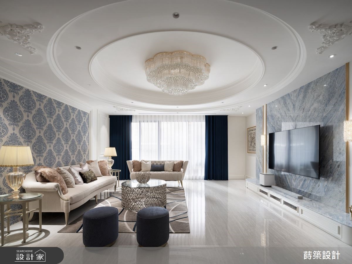 結合科學風水與住宅美學！58 坪新古典宅縮減一房放大客廳，讓別緻大理石...