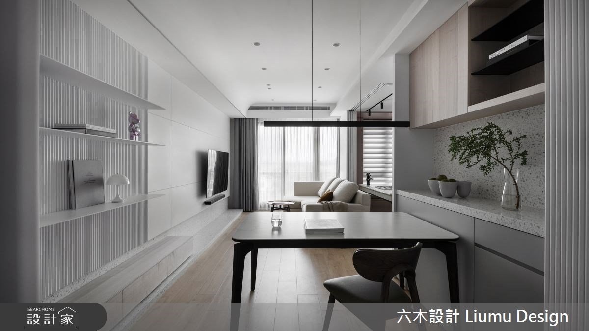 沈浸純白畫面的明亮美感！30坪寧靜現代風，展現收放自如的居家視野