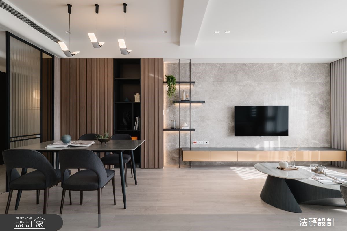 溫潤木質、玻璃書房與美學收納，創造舒心、暢快的現代風美宅