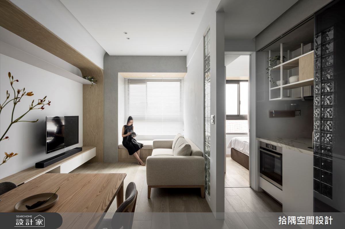 18坪小宅靠格局規劃也能變出三房兩廳！彈性隔間與穿透材質打造多元使用...