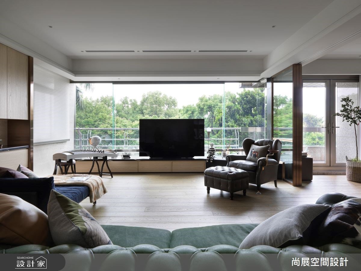 如六星級飯店的高規格設計！城市裡獨享綠意的90坪美式風豪宅