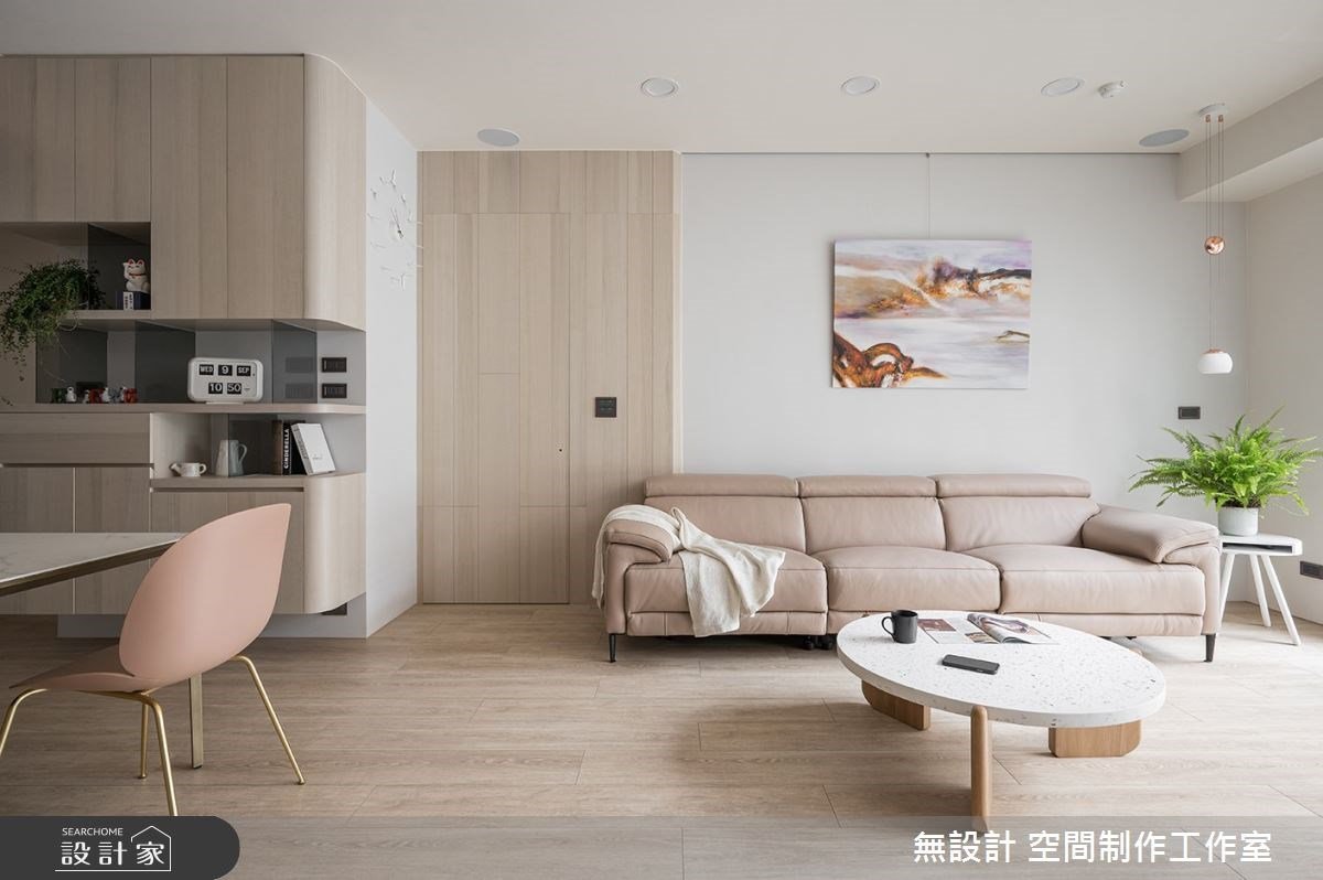 清新木調遇上完美收納！35坪迷人混搭宅，從花磚玄關開啟美好新生活！