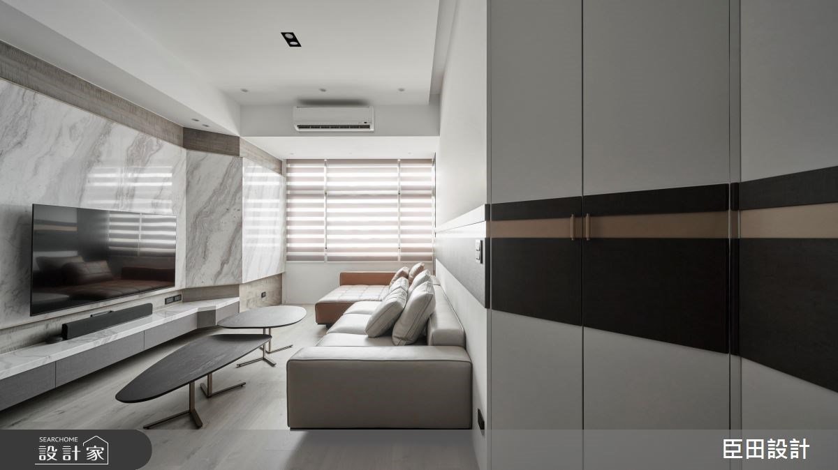 優雅現代風進駐20坪小宅！以時尚黑白調，揮別中古屋的歲月痕跡