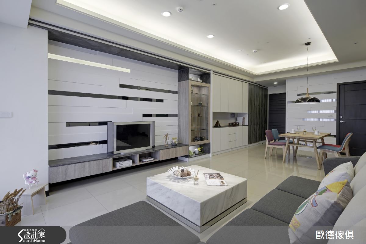 系統家具決勝負！ 40坪超美現代宅 裝修100萬元搞定