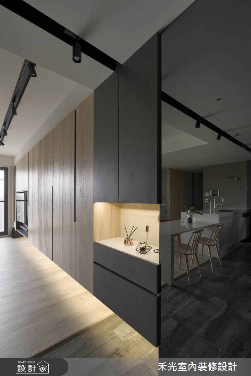 粉紅更衣室 x 開放式中島 讓親友超羨慕的24坪好客宅