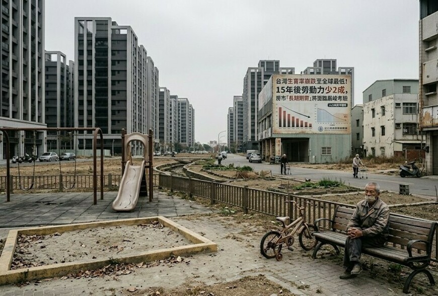 台灣生育率崩跌至全球最低！15年後勞動力少2成，房市「長期剛需」將面臨...