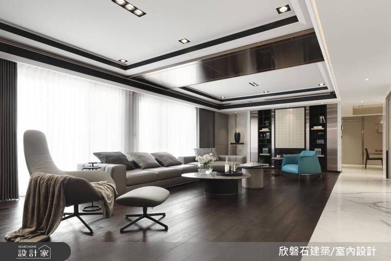 堆砌石材的精湛工藝，現代風豪邸包羅跨世代美感