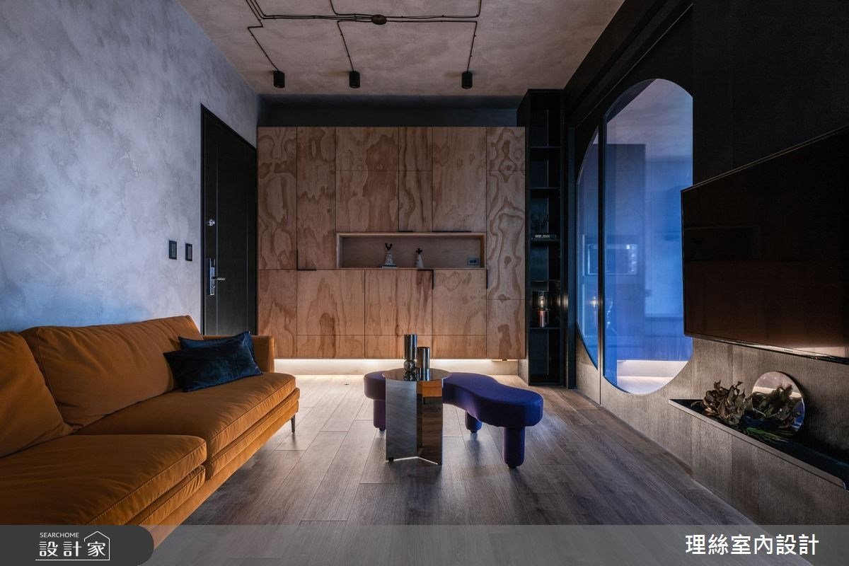 以霓虹光影鋪陳的落日窗景！時尚簡約系小宅，實踐都市裡的上流品味