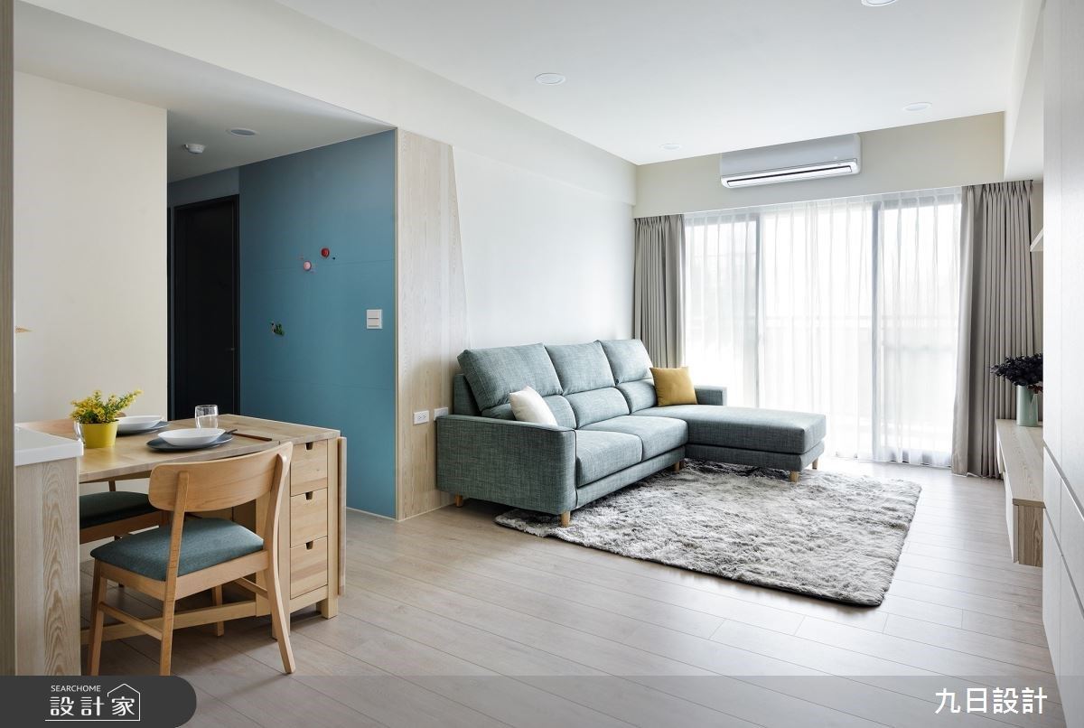 23坪清新藍調北歐風，迎接小坪數的簡約慢活步調