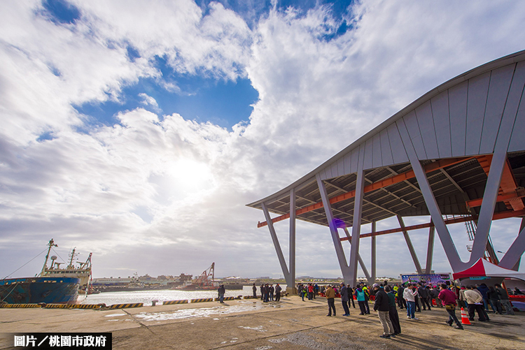 桃園竹圍漁港上架場啟用 將積極推動觀光