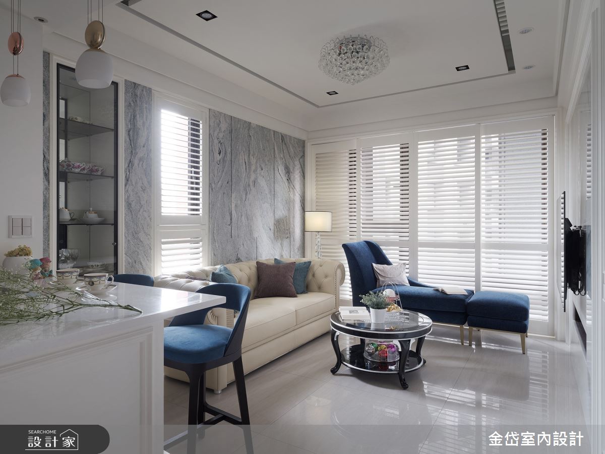 15坪新古典挑高小坪數，開放客餐廳和豐富收納讓家既能宴客又實用