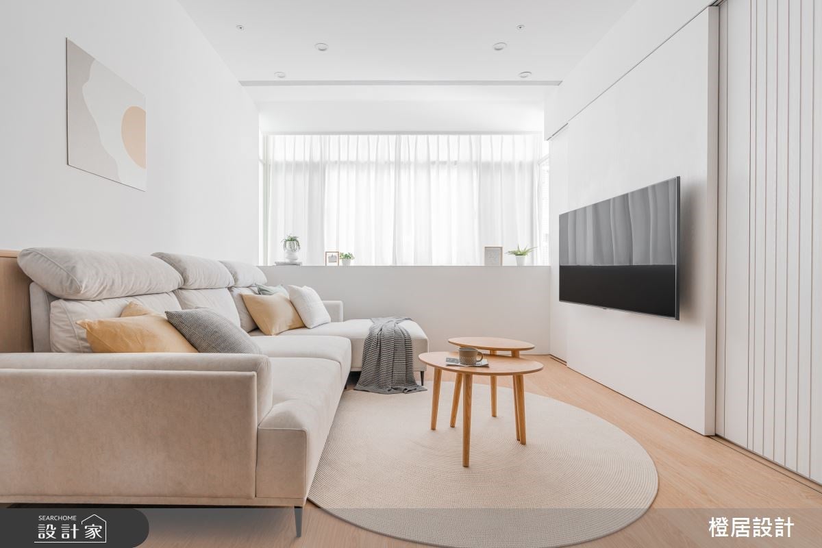 再創北歐風新視感！25 坪老屋翻新擁抱明亮客廳與溫馨用餐區，三房兩廳格...