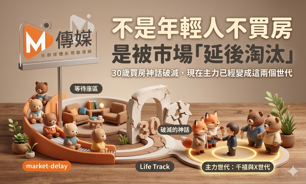 不是年輕人不買房，是被市場「延後淘汰」？30歲買房神話破滅，現在主力...