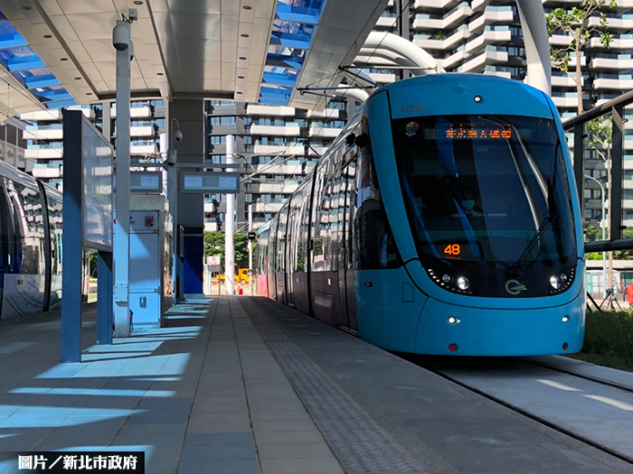 淡海輕軌藍海線 通過穩定性測試