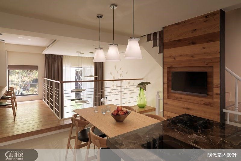 溫馨原木替透天別墅設計增風采！挑高客廳 x 陽光臥榻讓在家也能體驗休閒...