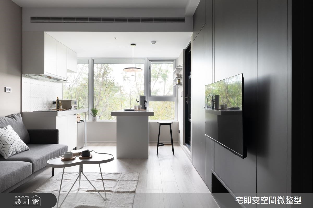 首購族裝修完美範例！23 坪擁抱陽光中島廚房，還有餘裕打造機能書房