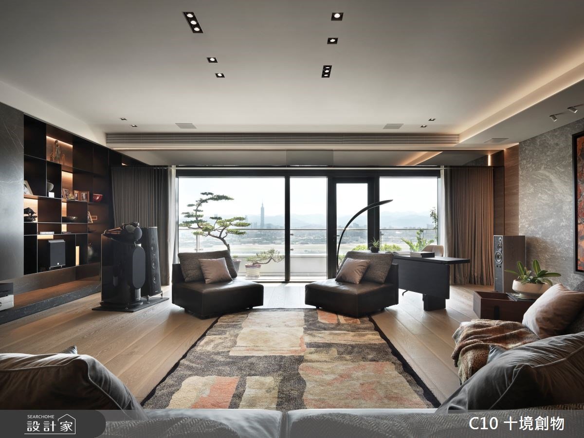 引廣闊市景為空間作畫！百坪人文禪風豪宅，體現如高級藝廊的寧靜之美