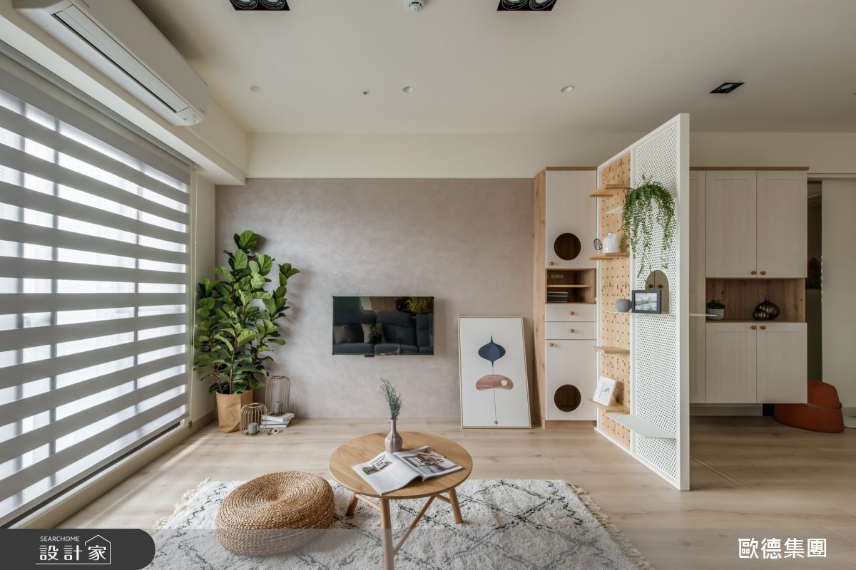 洞洞板讓簡約風門面變有趣！玄關收納、寵物跳台、穿透採光一舉數得