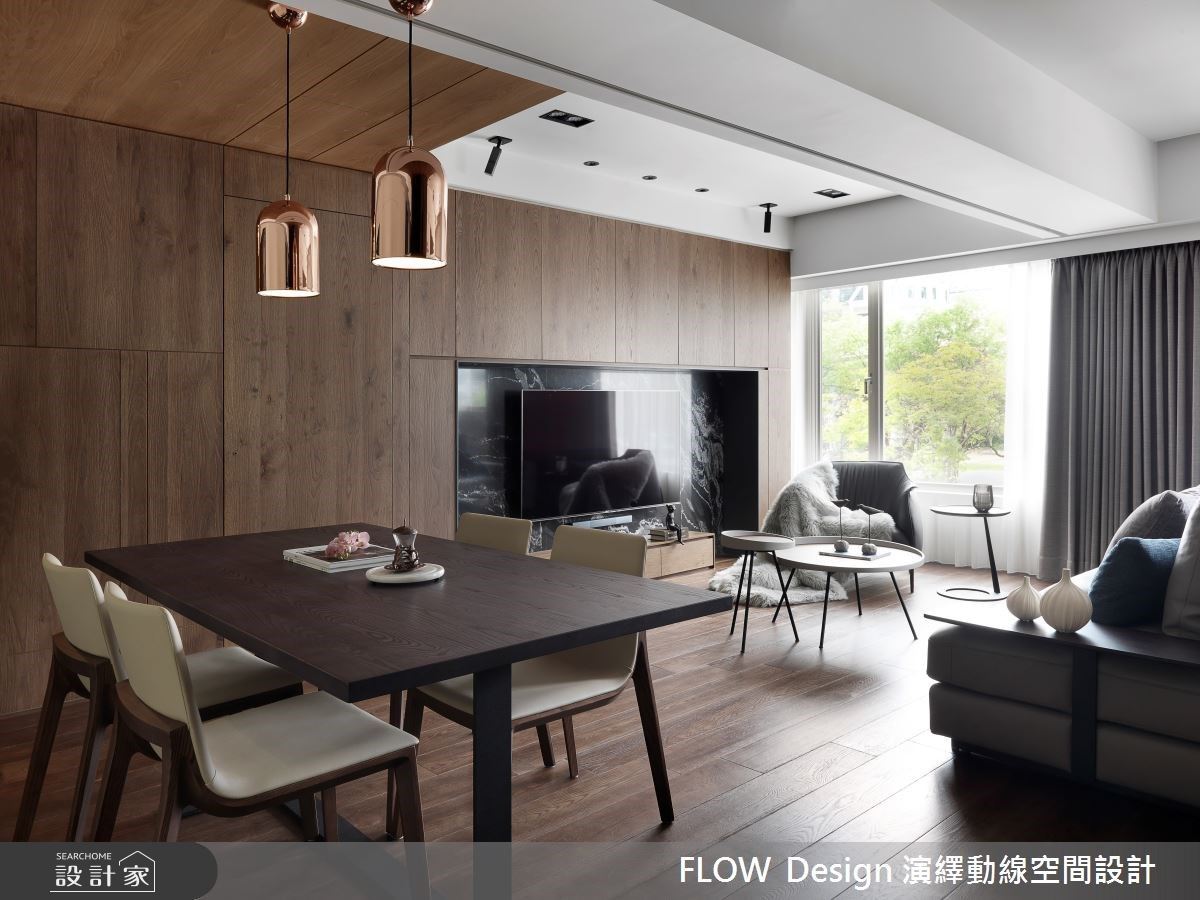 用大地色系打造最懂你的空間！30坪老屋回春，木質調、石材寫下現代風的...