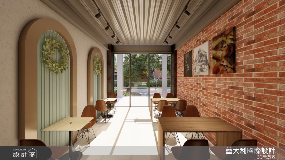 苗栗網美民宿咖啡廳! 古老鋼構建築翻新，進口復古磚、鐵件、自然鏽蝕，...