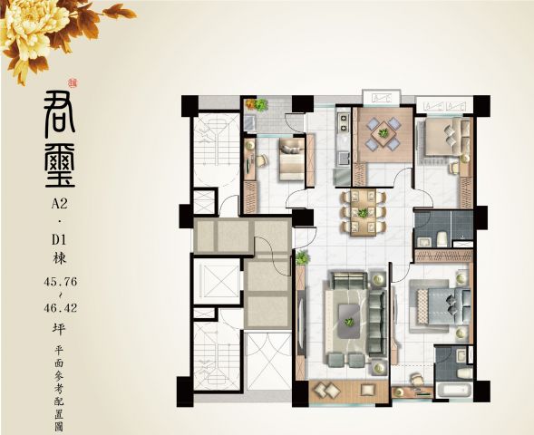 日式禪風客廳室內設計作品 佳福君璽的裝潢圖片 無標題 樂屋裝潢相片網