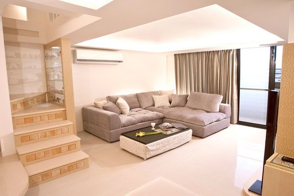 柔和的淡褐色系,去营造舒适的居家感